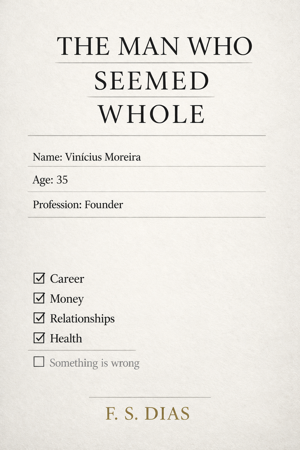 Cover of The Man Who Seemed Whole